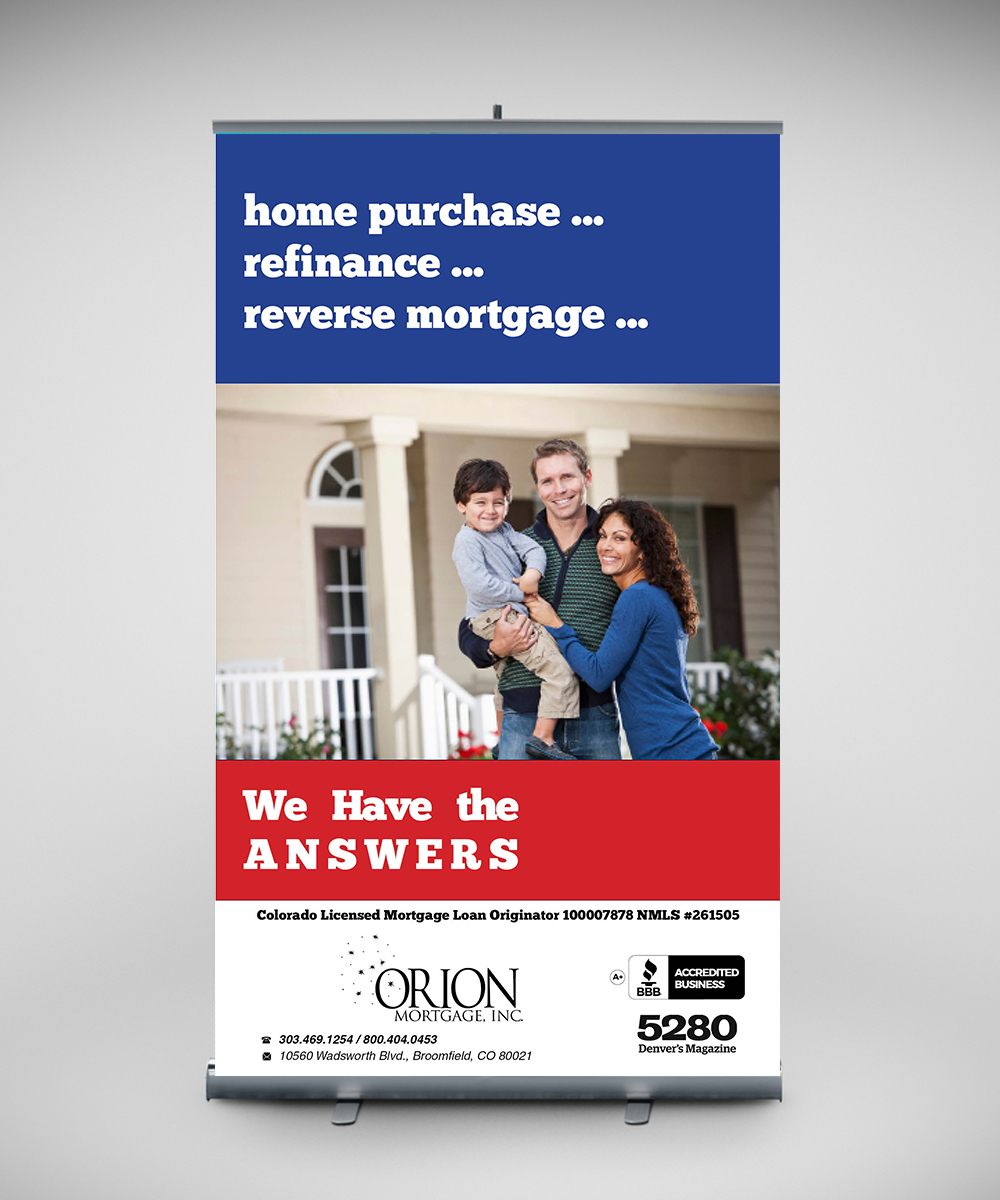 Signage Design by senja for Orion Mortgage, Inc. | Design #5313111