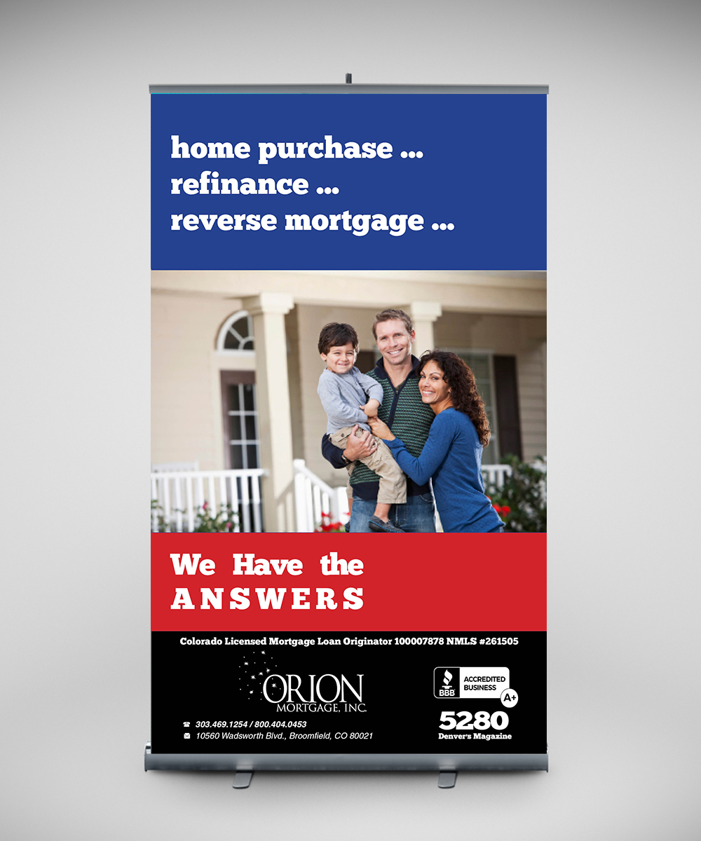 Signage Design by senja for Orion Mortgage, Inc. | Design #5313235