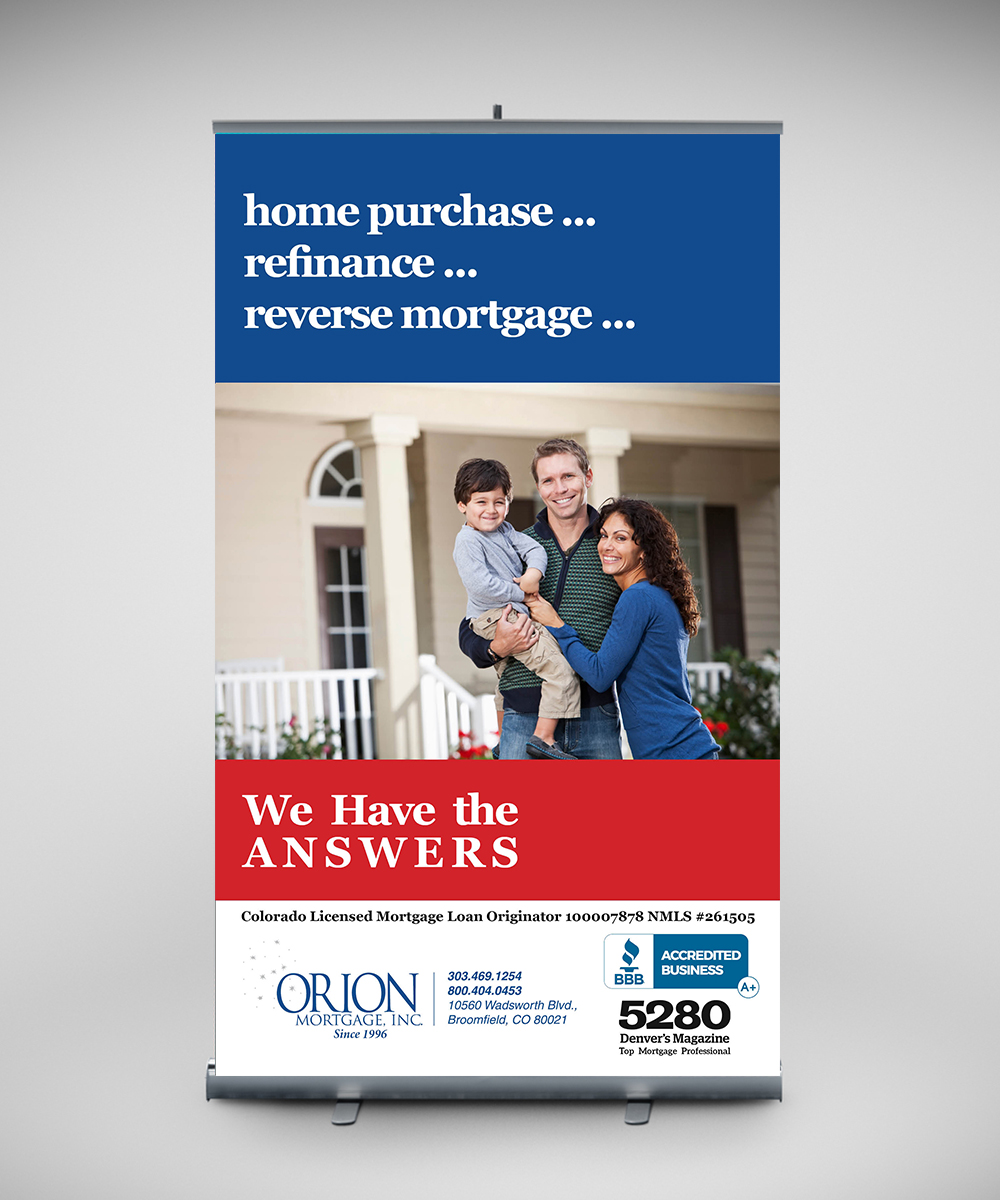 Signage Design by senja for Orion Mortgage, Inc. | Design #5320983