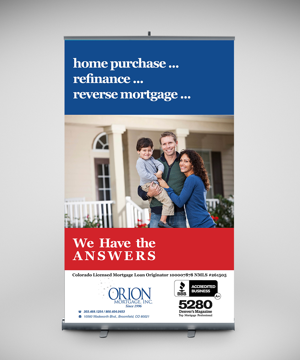 Signage Design by senja for Orion Mortgage, Inc. | Design #5321769