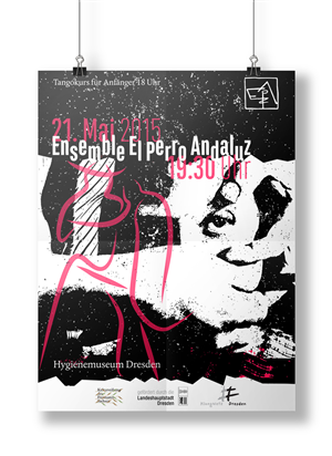 Poster for a contemporary concert and Tango-Milonga | Poster Design by Bogdan Tanase-Marinescu