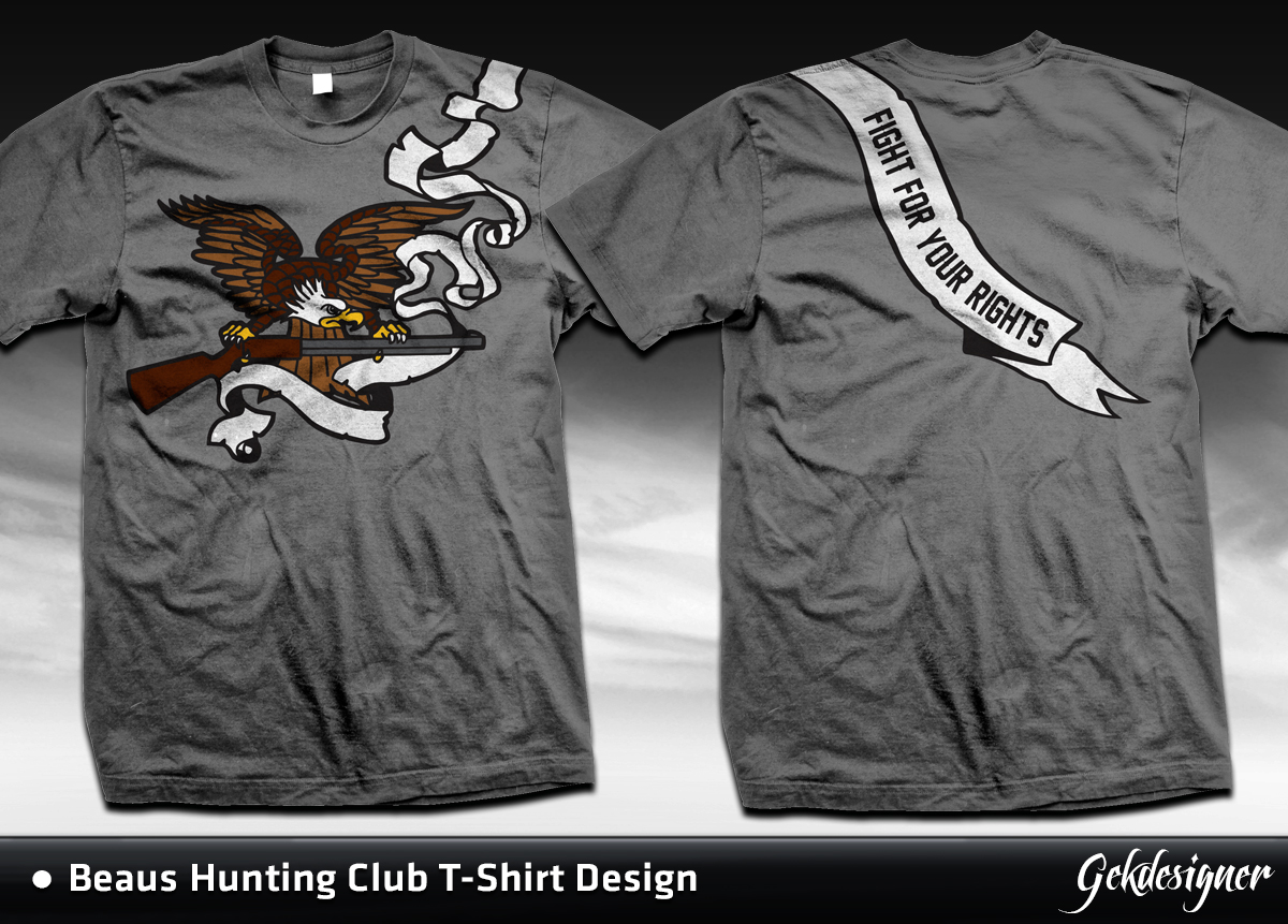 T-Shirt-Design von gekgrfx für Beaus Hunting Club | Design #1491849