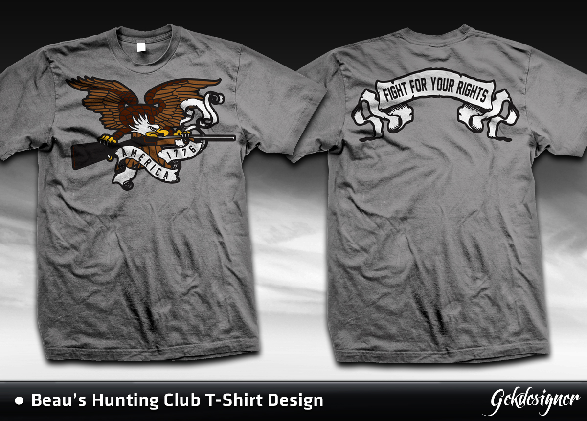 Design de T-shirt par gekgrfx pour Beaus Hunting Club | Design #1494597