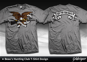 Beau's Hunting Club -American Pride tshirt | T-Shirt-Design von gekgrfx