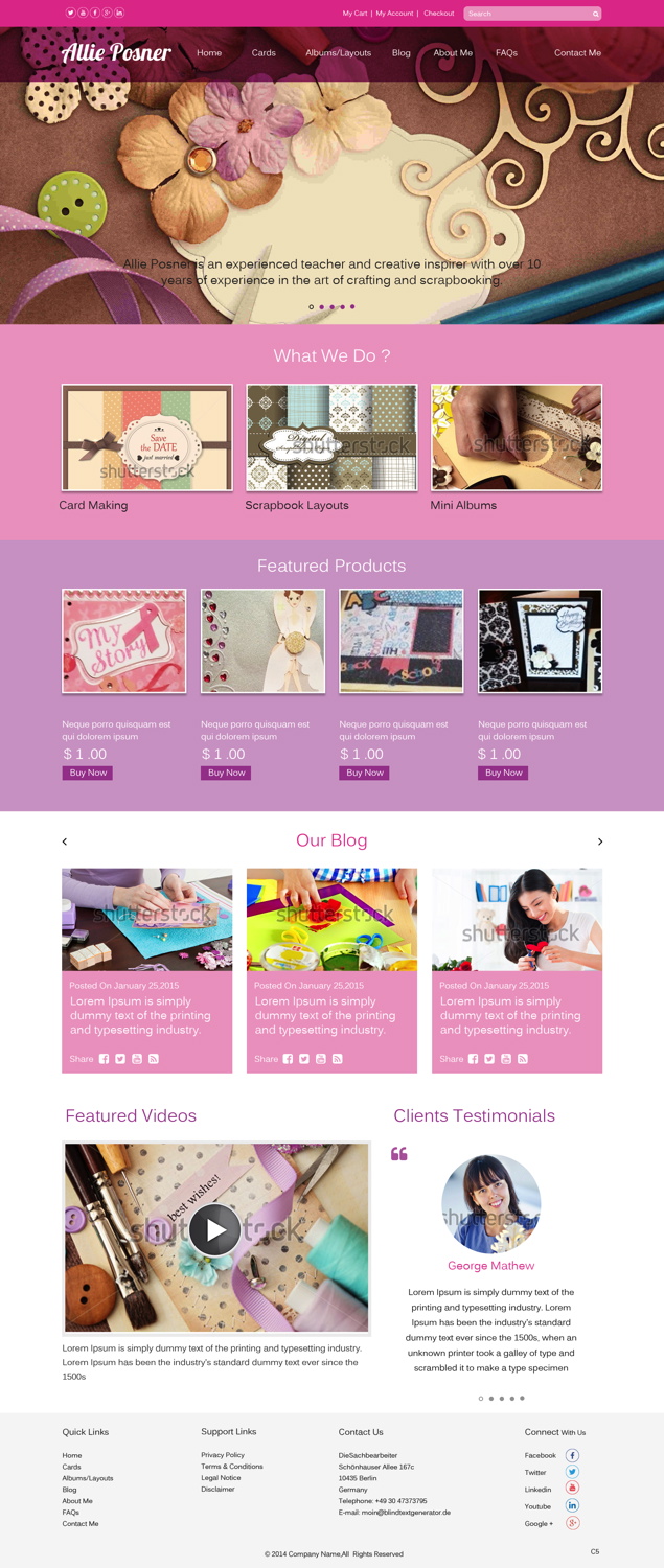 Wordpress Design by pb for this project | Design #5442911