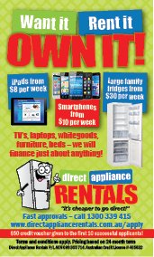 National appliance rental company needs a newspaper ad design | Newspaper Ad Design by Kelalo