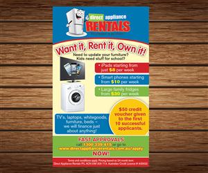 National appliance rental company needs a newspaper ad design | Newspaper Ad Design by saracdesigns