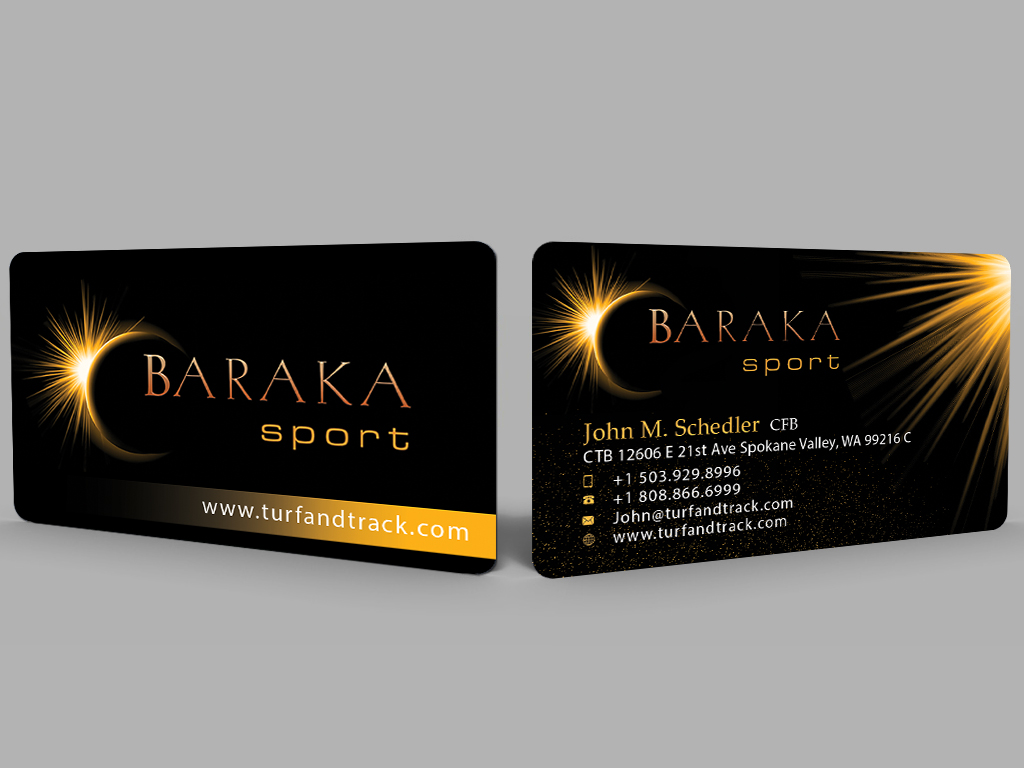 Visitenkarten-Design von alexRox für Baraka Sport | Design #5333800