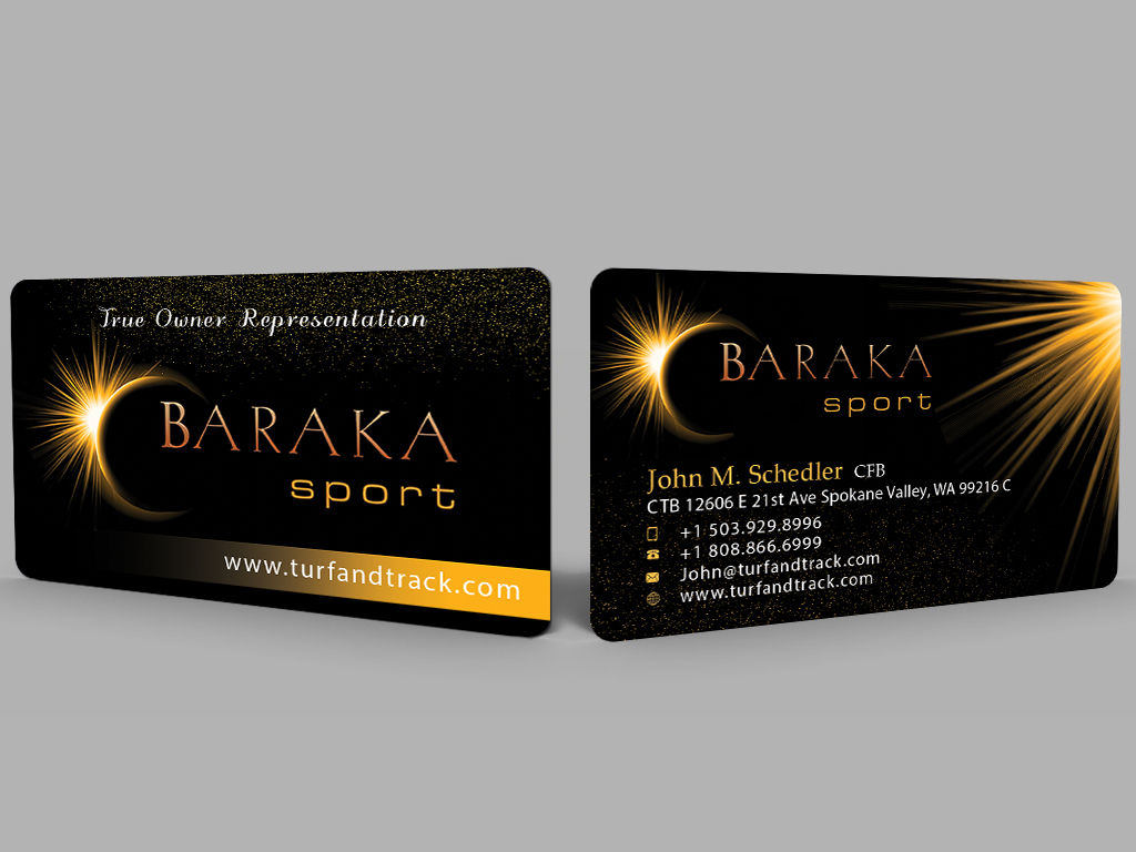 Design de Carte de Visite par alexRox pour Baraka Sport | Design #5333957