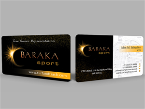 Visitenkarten-Design von alexRox für Baraka Sport | Design: #5334622