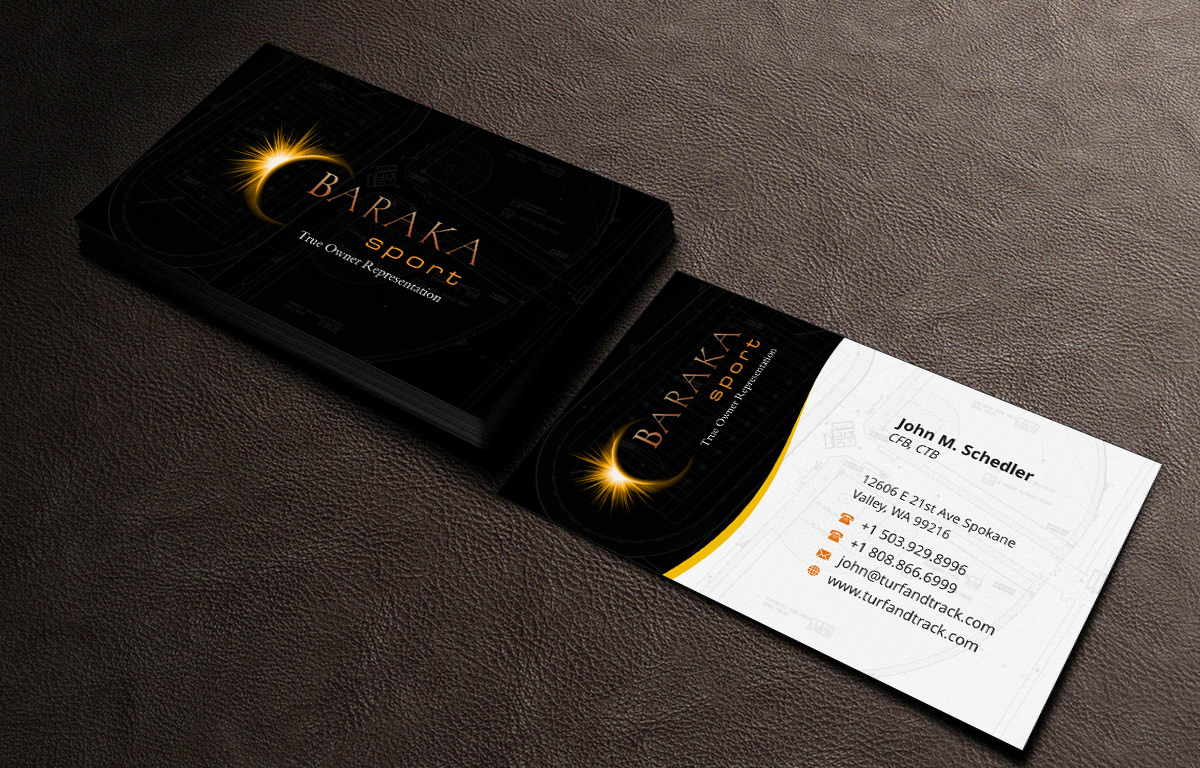 Business Card Design by INDIAN_Ashok for Baraka Sport | Design #5300966