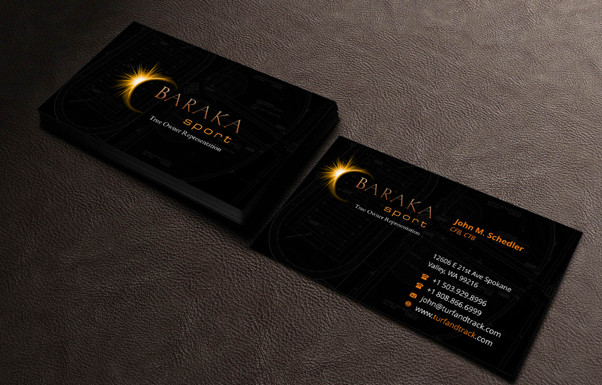 Business Card Design by INDIAN_Ashok for Baraka Sport | Design #5300972