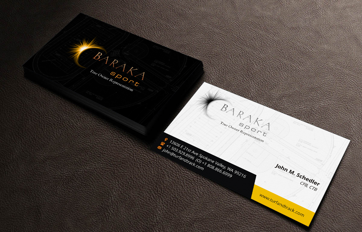 Business Card Design by INDIAN_Ashok for Baraka Sport | Design #5300973