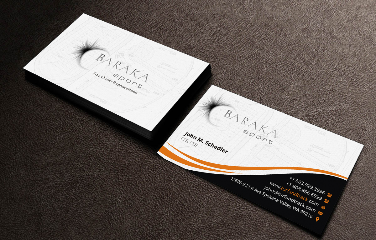 Business Card Design by INDIAN_Ashok for Baraka Sport | Design #5300976