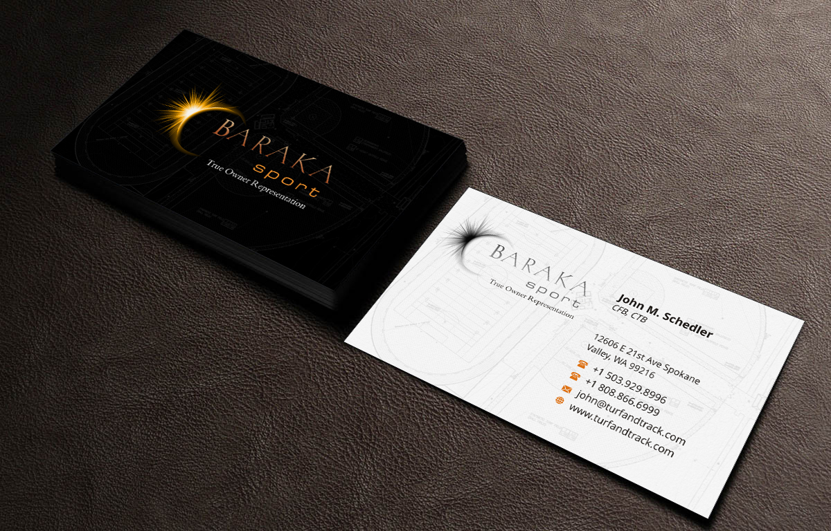 Business Card Design by INDIAN_Ashok for Baraka Sport | Design #5300978