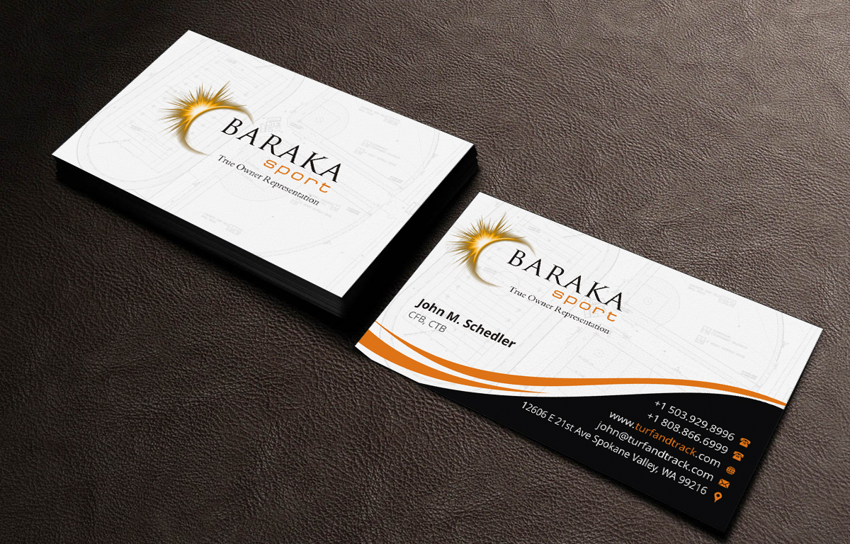 Business Card Design by INDIAN_Ashok for Baraka Sport | Design #5307046