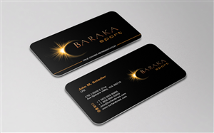Business Card Design by WebixBD for Baraka Sport | Design: #5341535