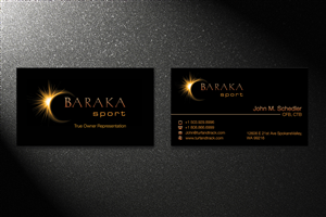 Business Card Design by Lanka Ama for Baraka Sport | Design: #5306749