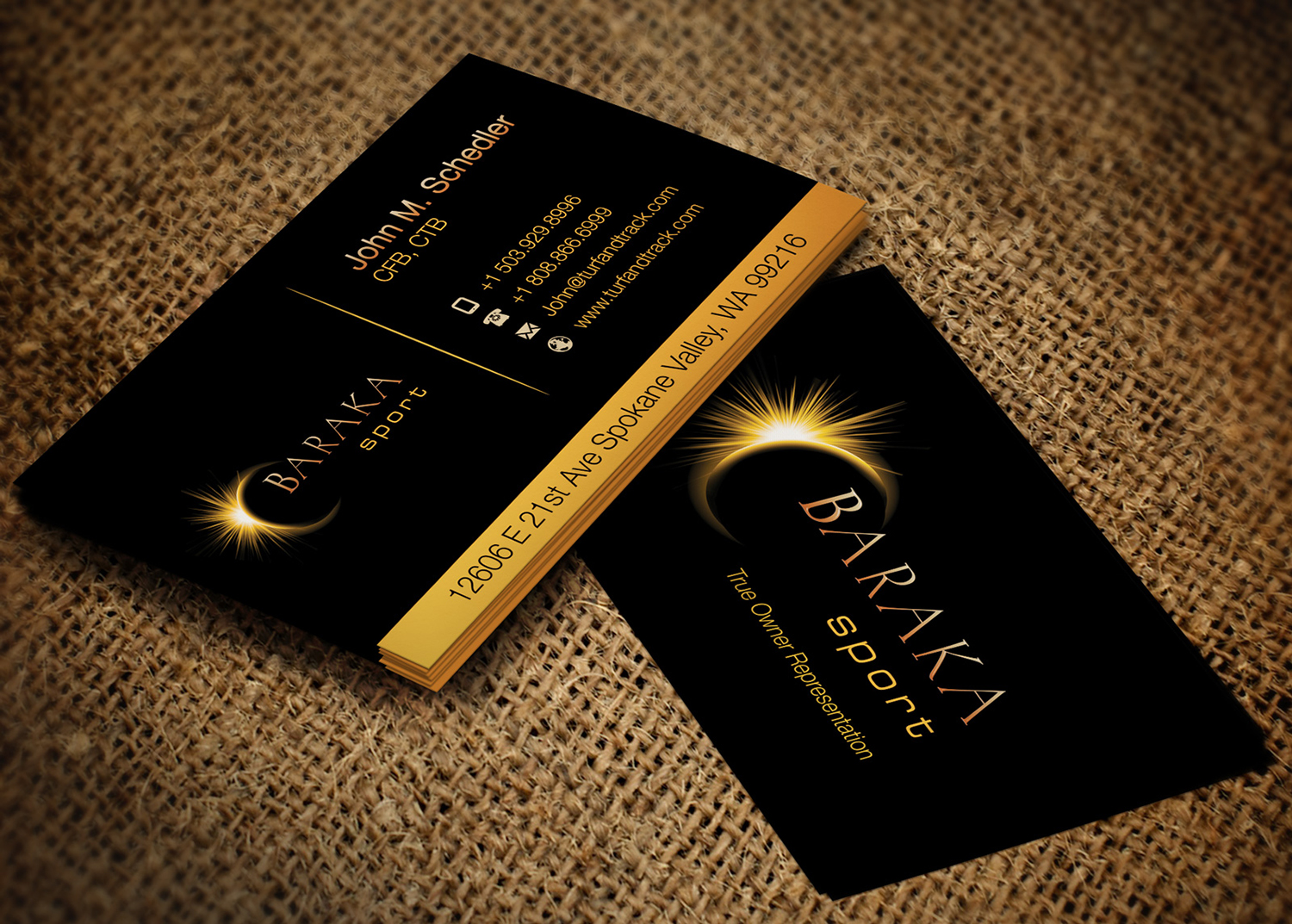 Visitenkarten-Design von Lanka Ama für Baraka Sport | Design #5306767