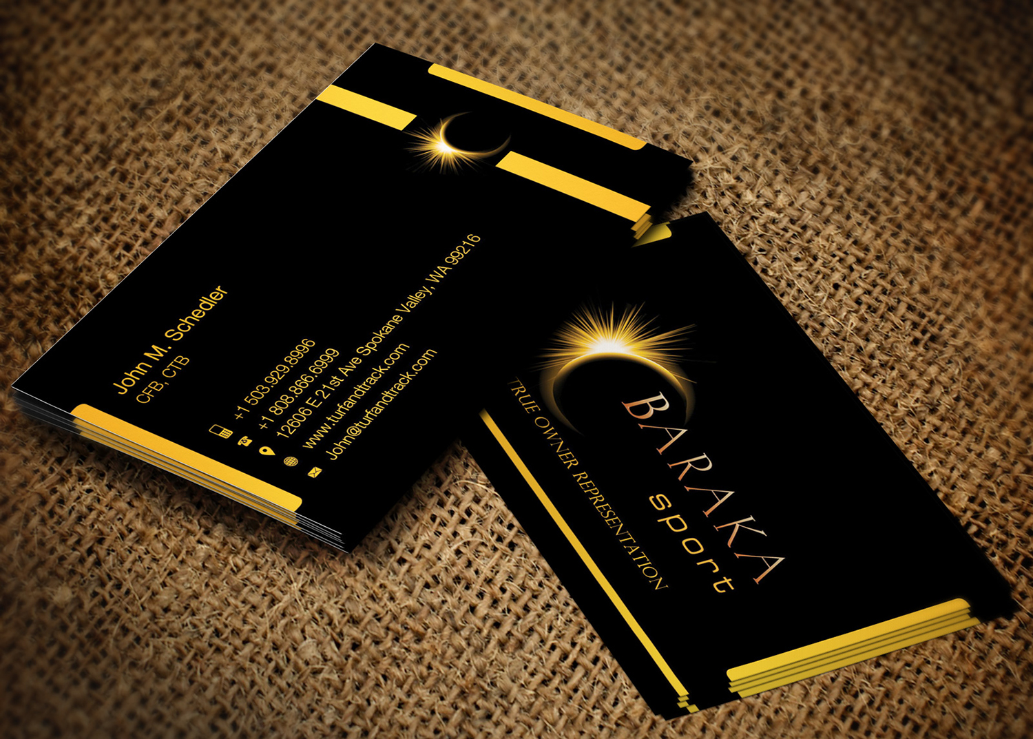 Business Card Design by Lanka Ama for Baraka Sport | Design #5306770