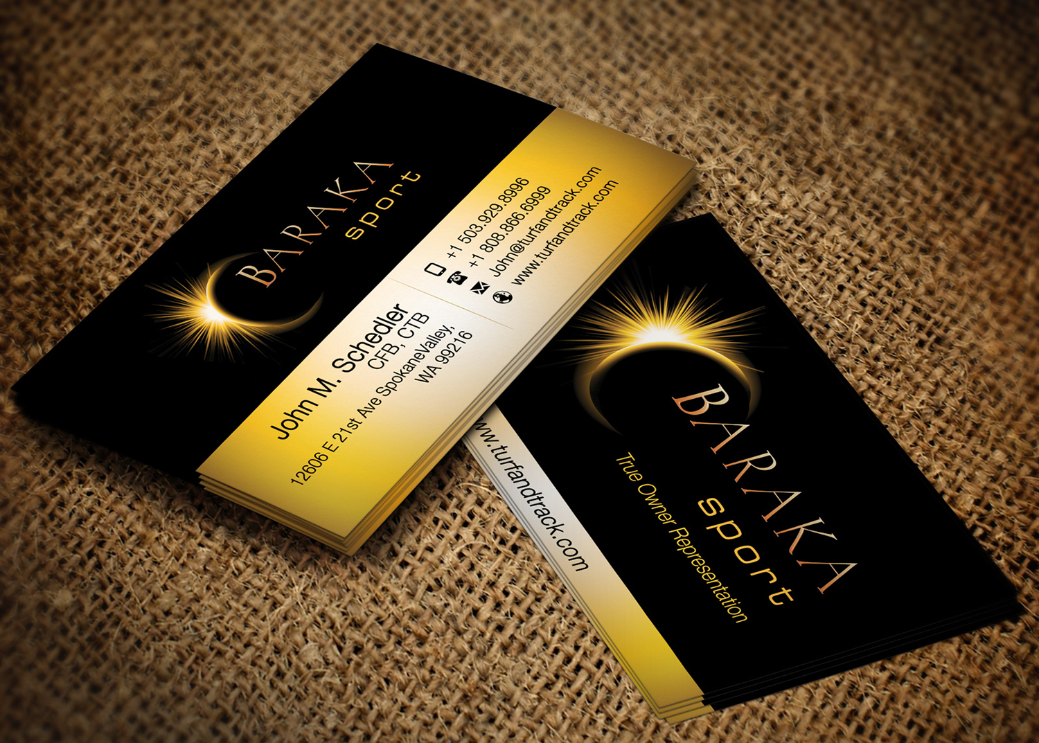 Business Card Design by Lanka Ama for Baraka Sport | Design #5306778