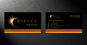 Business Card Design by Lanka Ama for Baraka Sport | Design: #5306779