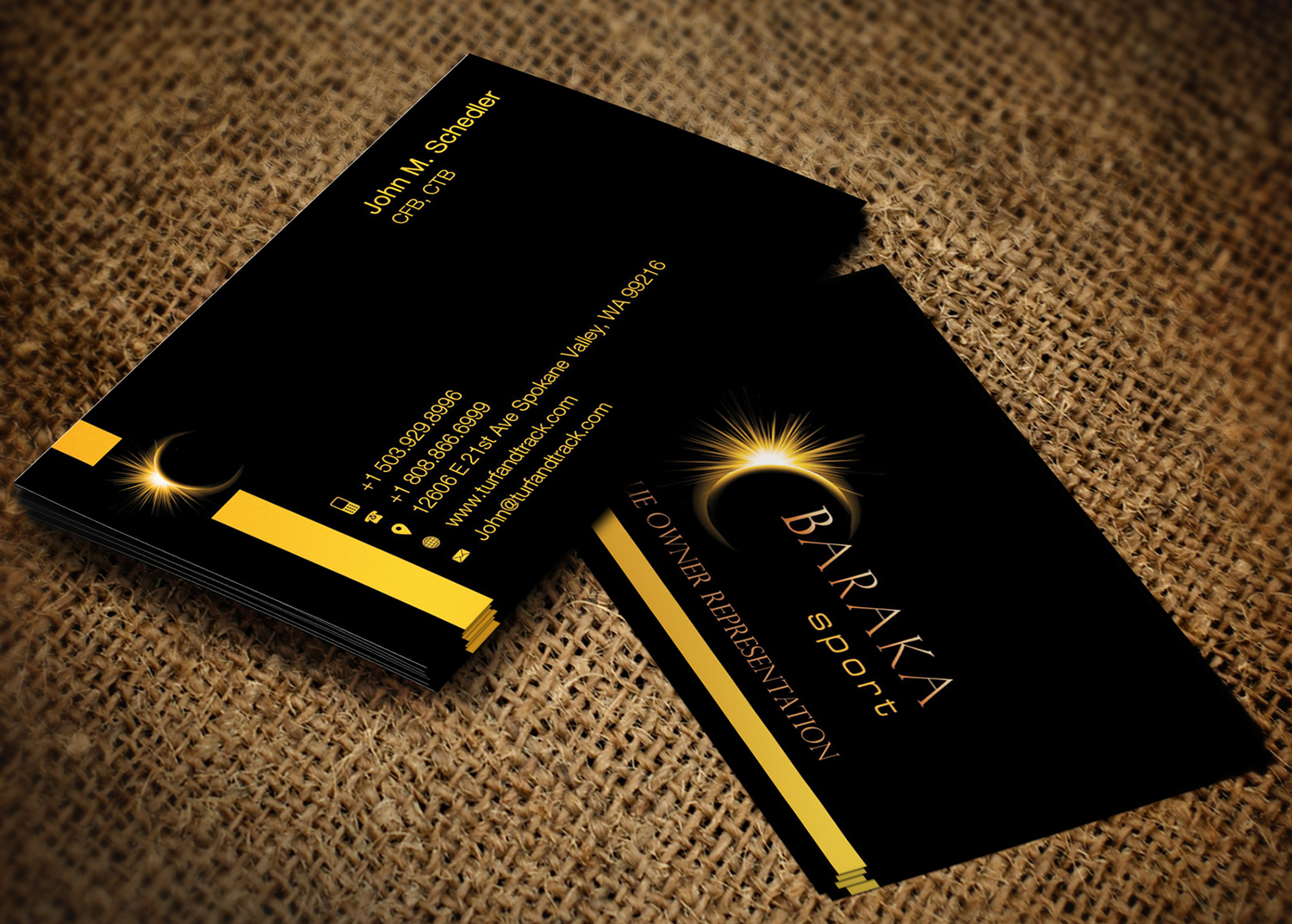 Business Card Design by Lanka Ama for Baraka Sport | Design #5306783