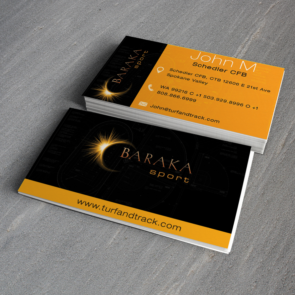 Business Card Design by Pram Shaw for Baraka Sport | Design #5300856