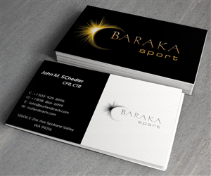 Visitenkarten-Design von toron00 für Baraka Sport | Design: #5301406