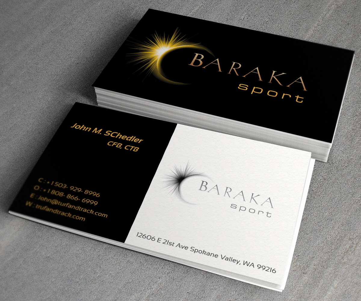 Visitenkarten-Design von toron00 für Baraka Sport | Design #5301439