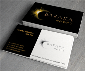 Visitenkarten-Design von toron00 für Baraka Sport | Design: #5301439