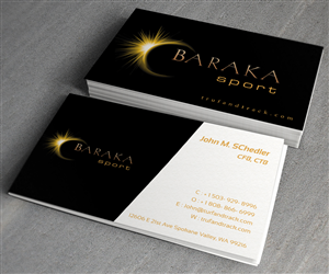 Visitenkarten-Design von toron00 für Baraka Sport | Design: #5301475