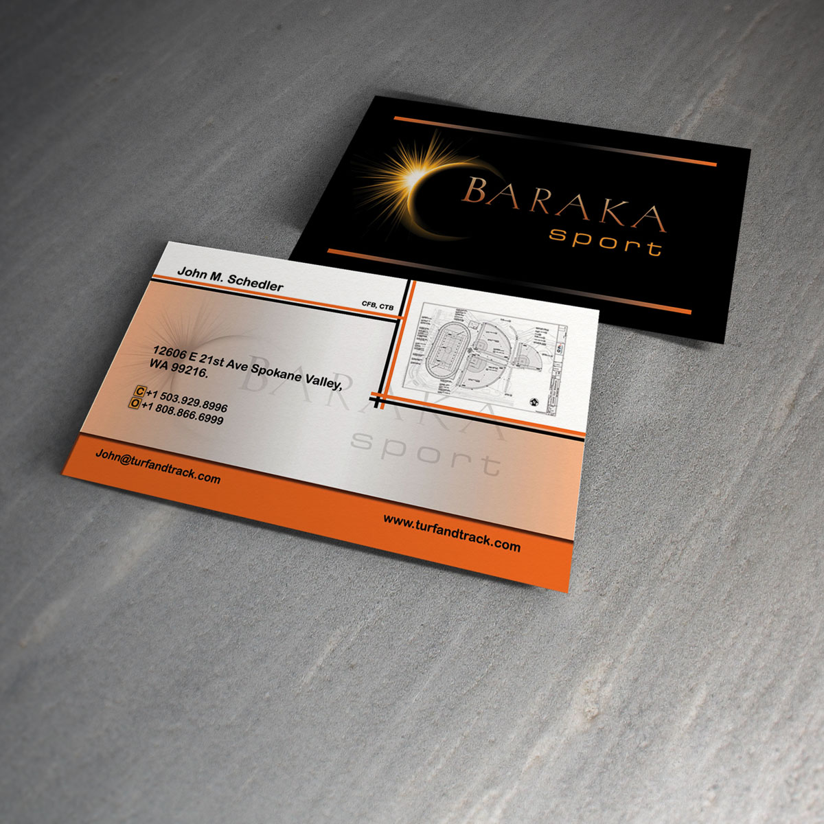 Visitenkarten-Design von Maggidesign für Baraka Sport | Design #5317122