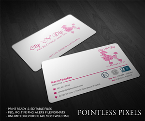 Design de Carte de Visite par Pointless Pixels India pour clip n dip | Design #5307160