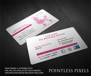 Business Card Design by Pointless Pixels India for clip n dip | Design: #5307494