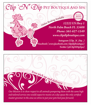 Visitenkarten-Design von only1flower für clip n dip | Design: #5313381