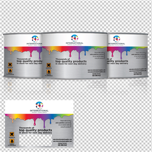 International Paint Suppliers requires a new Paint Tin Label Design! | Sticker Design by tuan1968