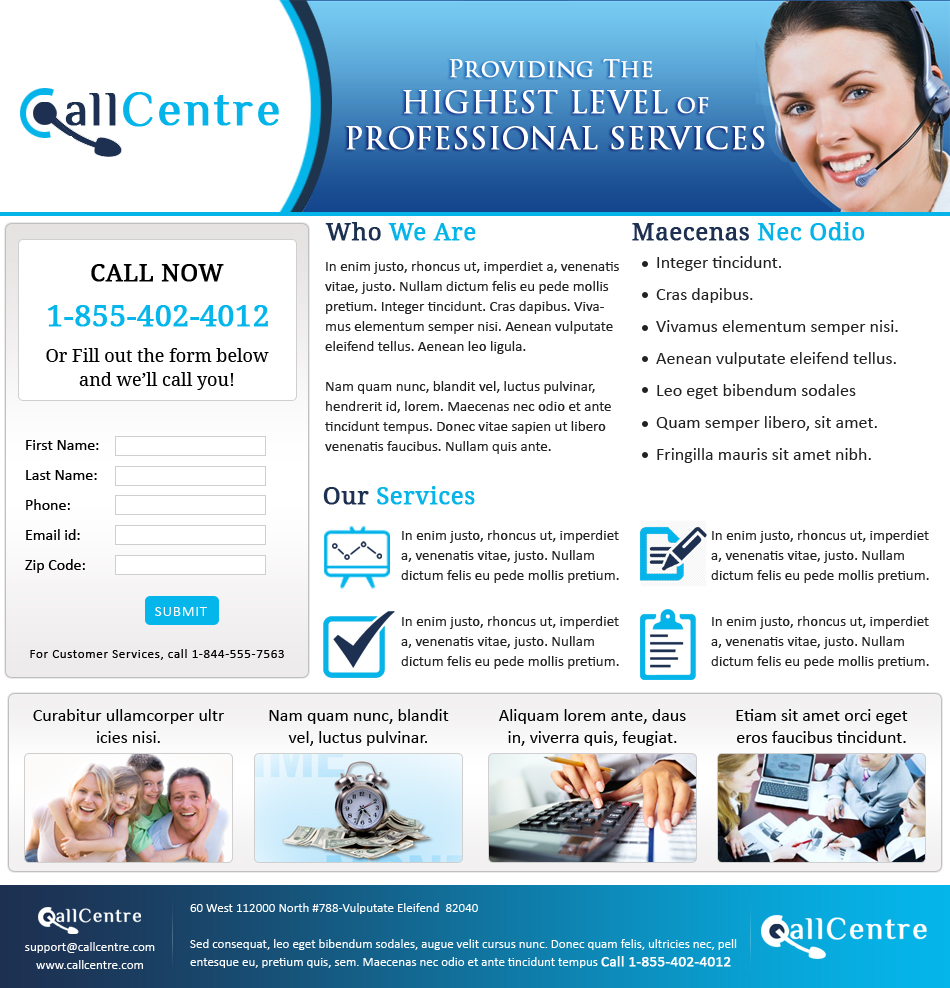 Landing Page Design by deep2013 for Call Criteria | Design #5390046