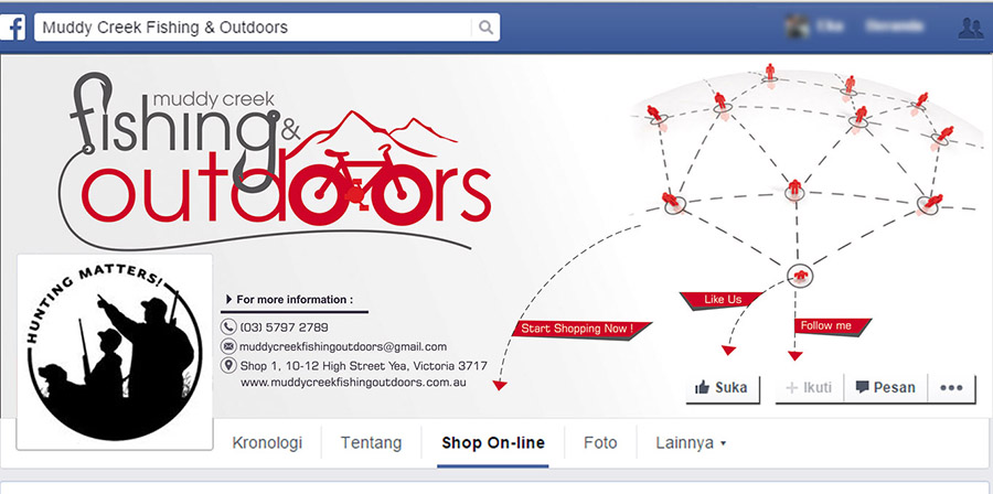 Facebook Design by sigitarrin for Muddy Creek Fishing & Outdoors | Design #5310583