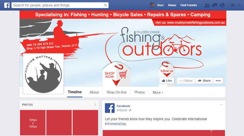 Facebook Design by rdesign12 for Muddy Creek Fishing & Outdoors | Design: #5358741