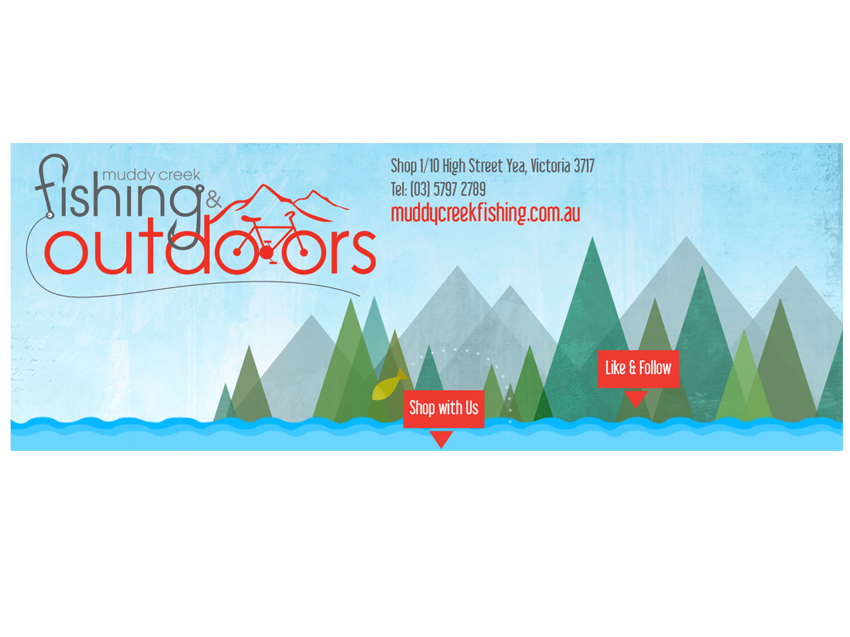 Facebook Design by kirktona for Muddy Creek Fishing & Outdoors | Design #5369822