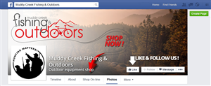 Facebook Design by Ælx for Muddy Creek Fishing & Outdoors | Design #5369643