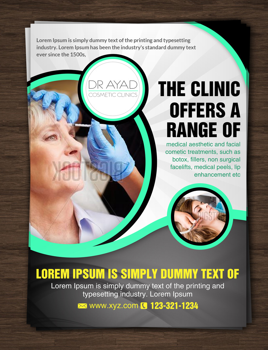 Flyer Design by ESolz Technologies for DR AYAD Cosmetic Clinics | Design #5308570