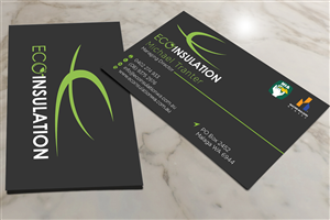 ECO INSULATION Business Card Design (logo attached)