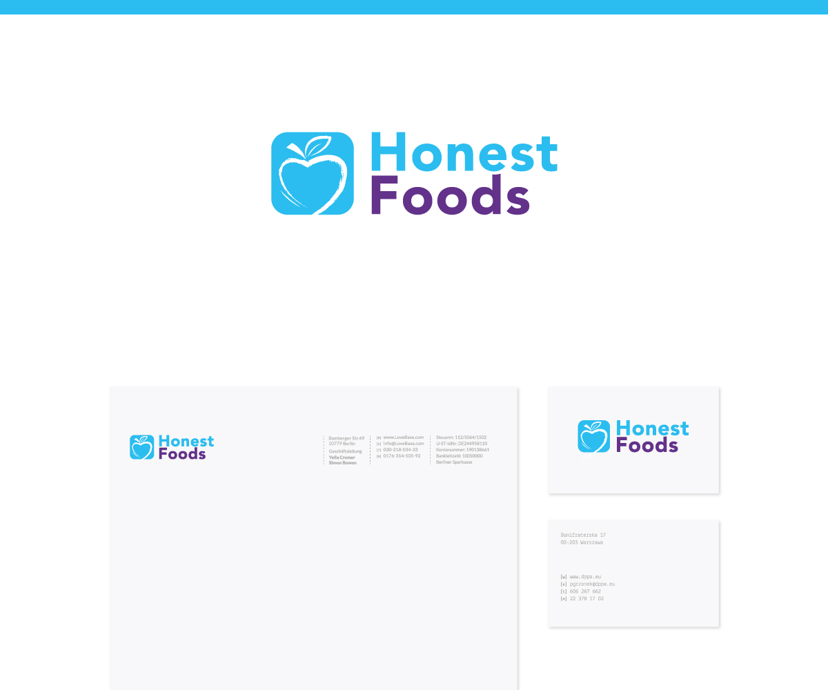 Logo-Design von MergeStudio für Honest Foods | Design #1499183