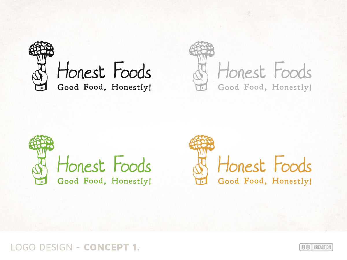 Logo Design by 88 creaction for Honest Foods | Design #1497227