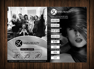 SK Hair and Beauty flyer | Flyer Design by cb1318