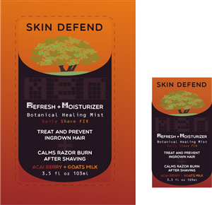 Label Design by thisisit for skin defend | Design: #1484548