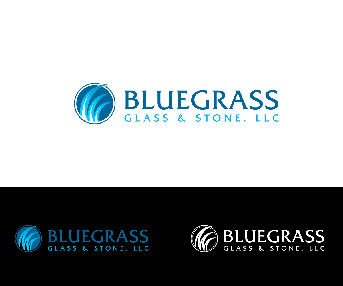 Logo Design by GliderGraphx for Bluegrass Glass & Stone, LLC | Design #1517925