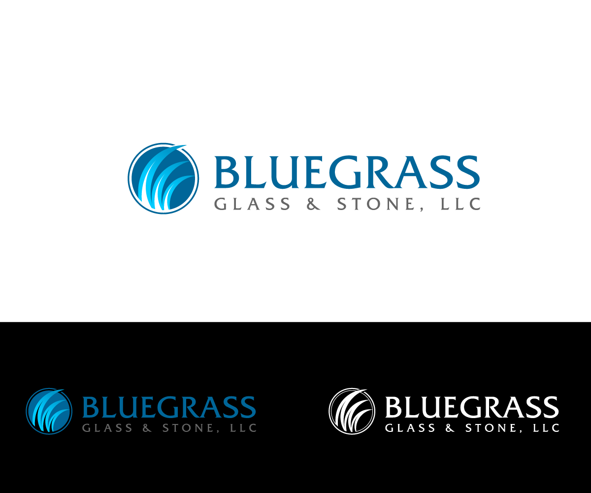 Logo Design by GliderGraphx for Bluegrass Glass & Stone, LLC | Design: #1518138